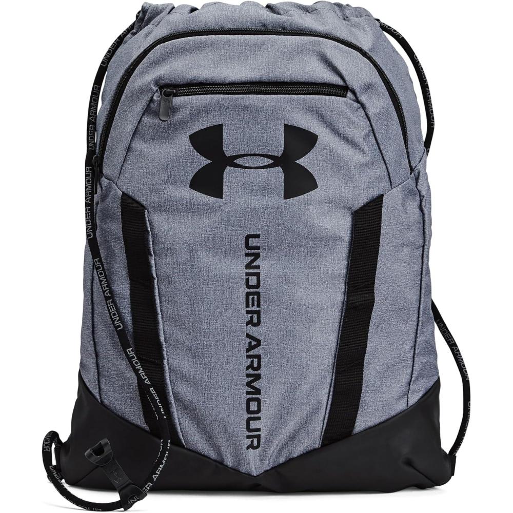 imageUnder Armour UnisexAdult Undeniable Sackpack  Pitch Gray Medium Heather 012Black  One Size Fits MostPitch Gray Medium Heather 012Black