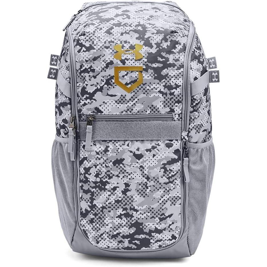 imageUnder Armour UnisexAdult Utility Baseball Backpack Print 403 Royal   White One Size Fits All036 Steel   Metallic Gold