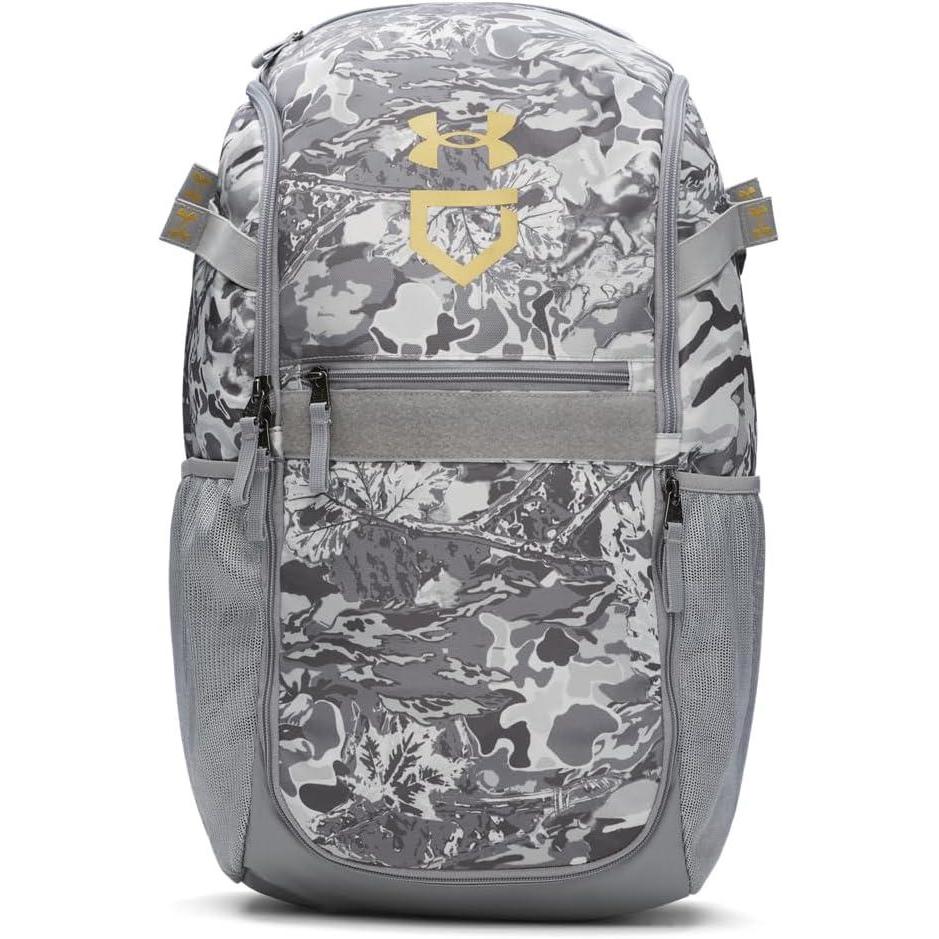 imageUnder Armour UnisexAdult Utility Baseball Backpack Print 403 Royal   White One Size Fits All038 Steel   Metallic Gold