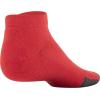 imageUnder Armour Adult Performance Tech Low Cut Socks 3 and 6 PackRed Assorted 6pairs
