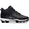 imageUnder Armour Boys Harper 8 Mid TPU Jr Baseball Shoe001 BlackBlackMetallic Silver