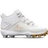 imageUnder Armour Boys Harper 8 Mid TPU Jr Baseball Shoe100 WhiteWhiteHalo Gray