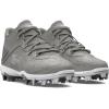 imageUnder Armour Boys Harper 8 Mid TPU Jr Baseball Shoe101 Baseball GrayBaseball GrayWhite