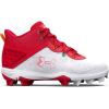 imageUnder Armour Boys Harper 8 Mid TPU Jr Baseball Shoe600 RedWhiteRed
