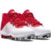 imageUnder Armour Boys Harper 8 Mid TPU Jr Baseball Shoe600 RedWhiteRed