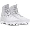 imageUnder Armour Boys Highlight Franchise Rm Jr 20 Football Shoe100 WhiteMetallic SilverMetallic Silver
