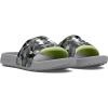 imageUnder Armour Boys Ignite Select Slide SandalMod GrayRetro GreenWhite