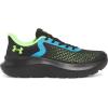 imageUnder Armour Boys Pre School Rogue 4 Alternate Lace Sneaker003 BlackHyper GreenHyper Green