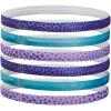 imageUnder Armour Girls Graphic Headbands 6Pack495 Baja Blue  Glacier Blue  Nebula Purple