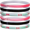 imageUnder Armour Girls Graphic Headbands 6Pack683 Pink Shock  Black  White