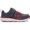 imageUnder Armour Girls PreSchool Assert 9 Alternate Closure106 Pitch GrayChestnut RedBolt Red