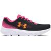 imageUnder Armour Kids Pre School Rogue 4 Running Shoe001 BlackFluo PinkNova Orange