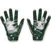 imageUnder Armour Mens F8 Football Gloves301  Forest Green  Metallic Silver