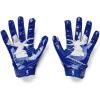 imageUnder Armour Mens F8 Football Gloves400  Royal  Metallic Silver