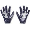 imageUnder Armour Mens F8 Football Gloves410  Midnight Navy  Metallic Silver