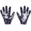 imageUnder Armour Mens F8 Football Gloves410  Midnight Navy  Metallic Silver