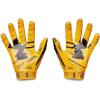 imageUnder Armour Mens F8 Football Gloves750  Steeltown Gold  Black