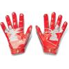 imageUnder Armour Mens F8 Football Gloves860  Dark Orange  Metallic Silver