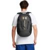 imageUnder Armour UnisexAdult Hustle 60 Backpack 001 BlackBlackMetallic Gold One Size Fits Most005 Black Full Heather  Black  Metallic Gold