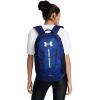 imageUnder Armour UnisexAdult Hustle 60 Backpack 001 BlackBlackMetallic Gold One Size Fits Most432 Tech Blue  Navy Magic  Metallic Silver