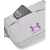 imageUnder Armour UnisexAdult Loudon Lite Waistband Crossbody014 Halo Gray  Castlerock  Provence Purple