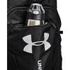 imageUnder Armour UnisexAdult Undeniable Sackpack  Pitch Gray Medium Heather 012Black  One Size Fits MostBlack 001Metallic Silver