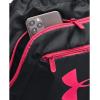 imageUnder Armour UnisexAdult Undeniable Sackpack  Pitch Gray Medium Heather 012Black  One Size Fits MostBlack 002Penta Pink