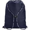 imageUnder Armour UnisexAdult Undeniable Sackpack  Pitch Gray Medium Heather 012Black  One Size Fits MostMidnight Navy 410Metallic Silver