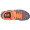 imageUnder Armour UnisexChild Pre School Pursuit 2 Alternative Closure SneakerPitch Gray 100Orange Spark