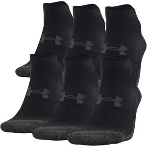 imageUnder Armour Adult Performance Tech Low Cut Socks 3 and 6 PackBlack 6pairs