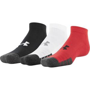 imageUnder Armour Adult Performance Tech Low Cut Socks 3 and 6 PackRed Assorted 3pairs