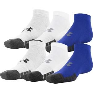imageUnder Armour Adult Performance Tech Low Cut Socks 3 and 6 PackRoyal Assorted 6pairs