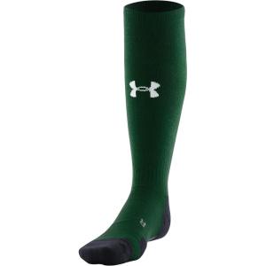imageUnder Armour Adult Team OverTheCalf Socks 1PairForest GreenBlackWhite