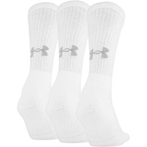 imageUnder Armour Adult Training Cotton Crew Socks MultipairsWhite 3pairs