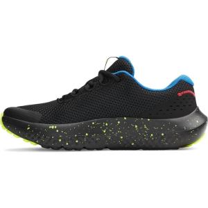 imageUnder Armour Boys Grade School Surge 4 Sneaker006 BlackHigh Vis YellowWhite