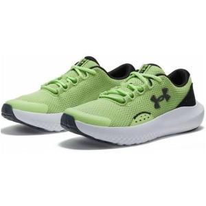 imageUnder Armour Boys Grade School Surge 4 Sneaker301 Morph GreenBlackCastlerock