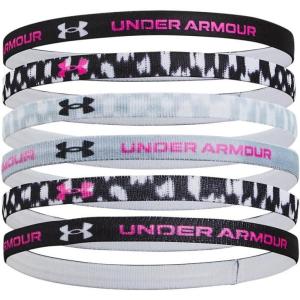 imageUnder Armour Girls Graphic Headbands 6Pack016 Black  Black  Rebel Pink