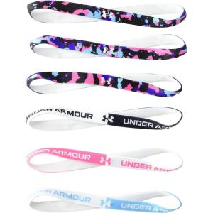 imageUnder Armour Girls Graphic Headbands 6PackSky Blue 914Black