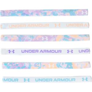 imageUnder Armour Girls Graphic Headbands 6PackVivid Lilac 560Halo Gray