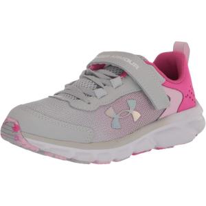 imageUnder Armour Girls PreSchool Assert 9 Alternate Closure103 Halo GrayRebel PinkIridescent