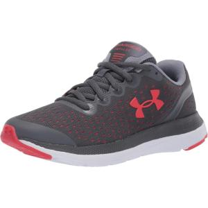 imageUnder Armour Kids Grade School Charged Impulse SneakerPitch Gray 101Versa Red