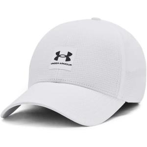 imageUnder Armour Mens Isochill ArmourVent Stretch Fit Hat100 White   Castlerock