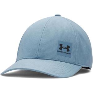 imageUnder Armour Mens Isochill ArmourVent Stretch Fit Hat418 Blue Smoke   Black