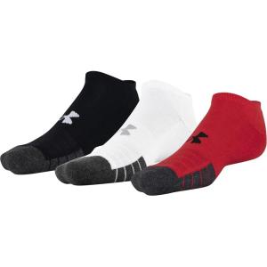 imageUnder Armour Performance Tech No Show Socks MultipairsRed Assorted 3pairs
