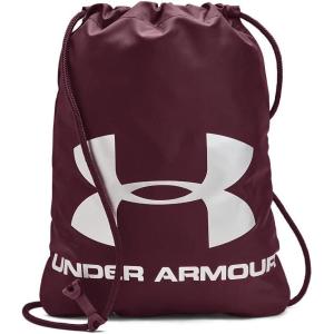 imageUnder Armour UnisexAdult Ozsee Sackpack604 Dark Maroon   Metallic Silver