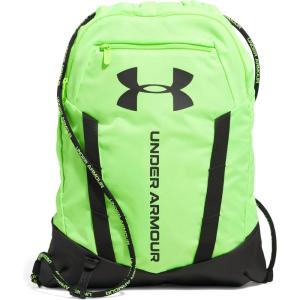 imageUnder Armour UnisexAdult Undeniable Sackpack  Pitch Gray Medium Heather 012Black  One Size Fits Most389 Hyper Green  Black  Black