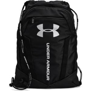 imageUnder Armour UnisexAdult Undeniable Sackpack  Pitch Gray Medium Heather 012Black  One Size Fits MostBlack 001Metallic Silver
