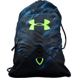 imageUnder Armour UnisexAdult Undeniable Sackpack  Pitch Gray Medium Heather 012Black  One Size Fits MostBlue Drift FrameLime Light