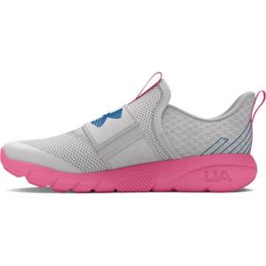 imageUnder Armour UnisexChild Pre School Flash100 Distant GraySunset PinkPhoton Blue