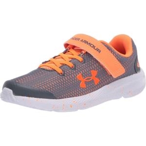 imageUnder Armour UnisexChild Pre School Pursuit 2 Alternative Closure SneakerPitch Gray 100Orange Spark